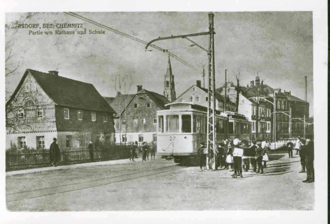Gersdorf Ortszentrum um 1915